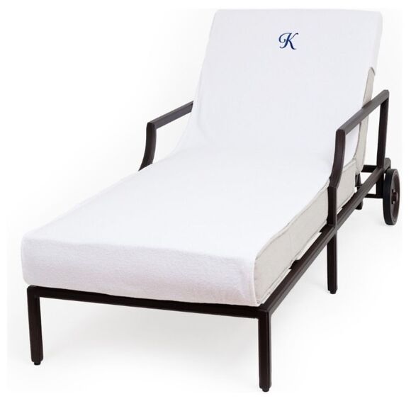 Linum Home Textiles Personalized Standard Chaise Lounge Cover,with side Pocket K - Picture 1 of 4